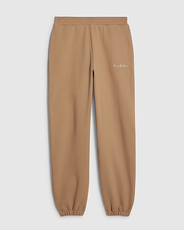 Beige Cuff Joggers