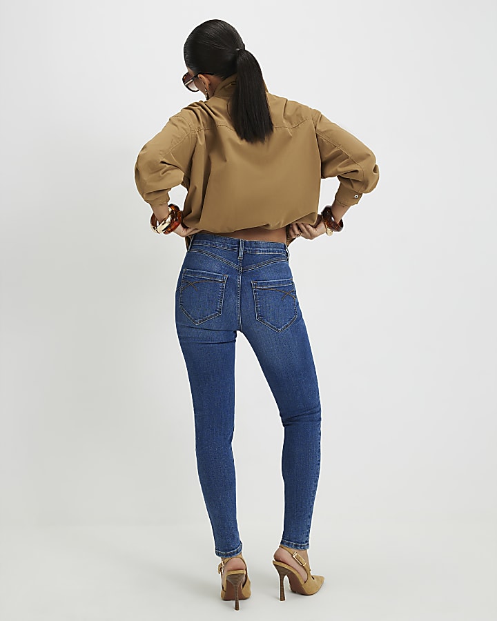 Petite Blue Sculpt Skinny Jeans