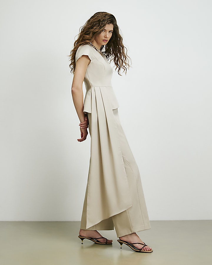 Brown RI Studio Structured Asymmetric Top