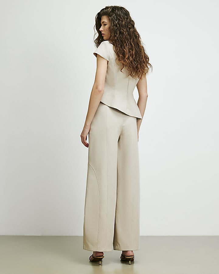 Brown RI Studio Bubble Leg Hareem Trousers