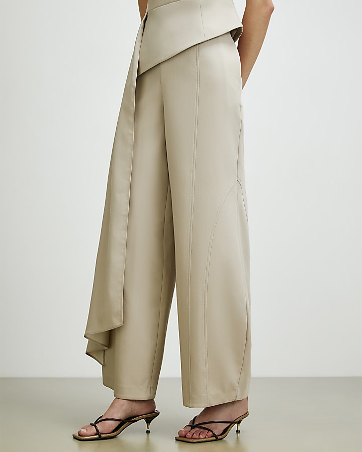 Brown RI Studio Bubble Leg Hareem Trousers