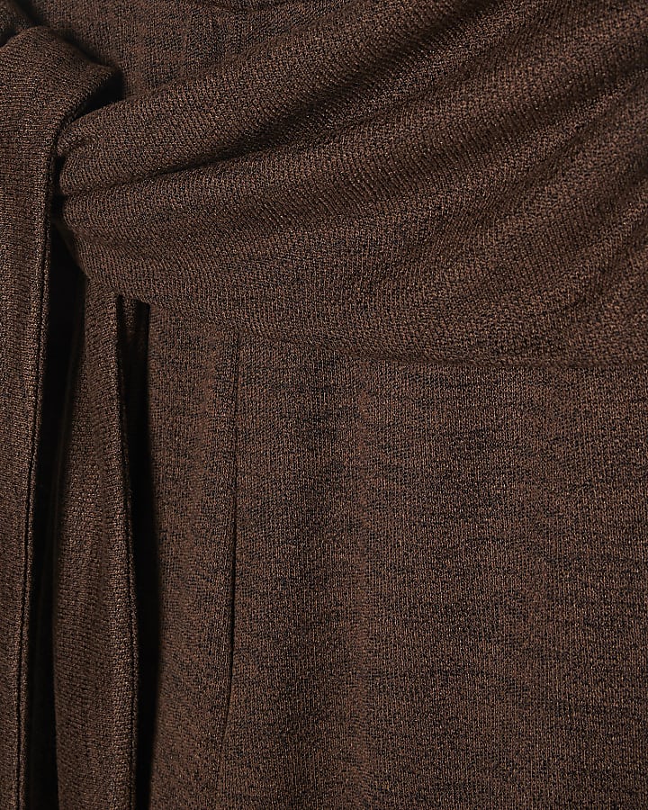 Brown Tie Waist Trousers