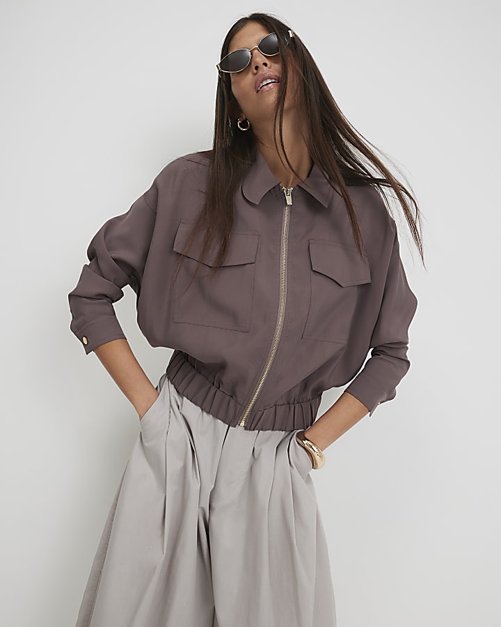 Brown Bomber Jacket