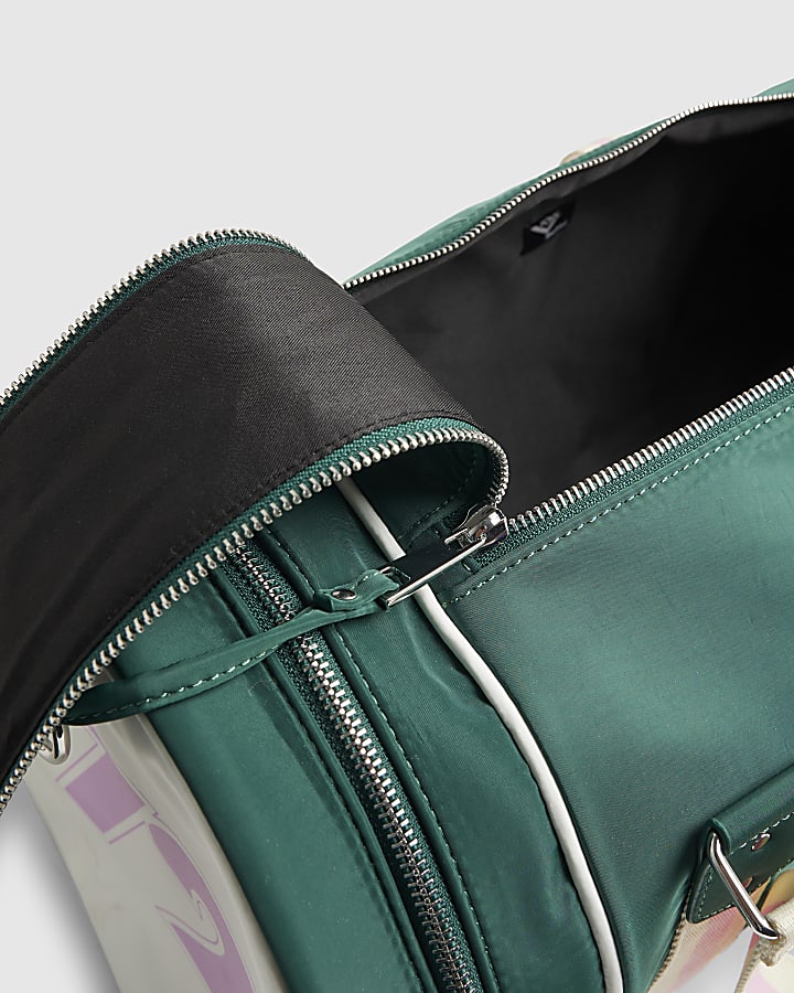Green Pony Tube Webbing Barrell Bag