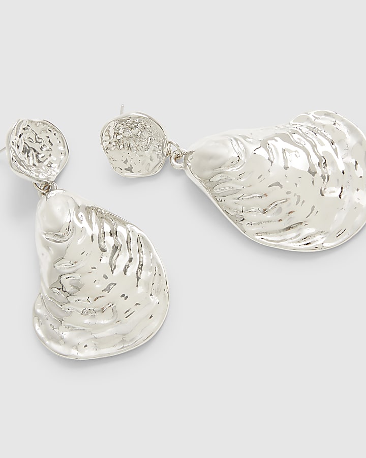 Silver Mussel Shell Earrings