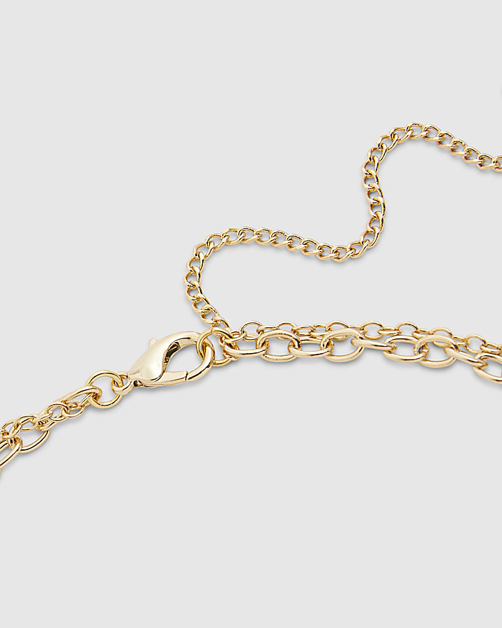 Gold Beaded Chain Belt