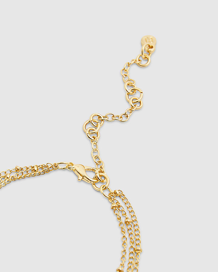Gold coin hand chain