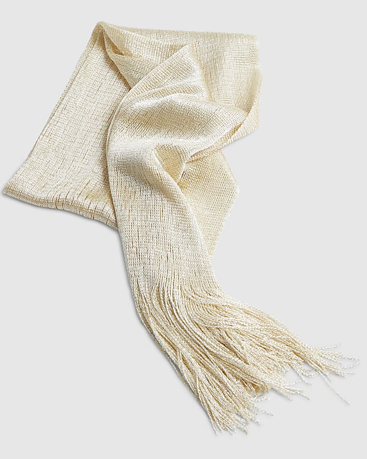 Gold Fringe Scarf