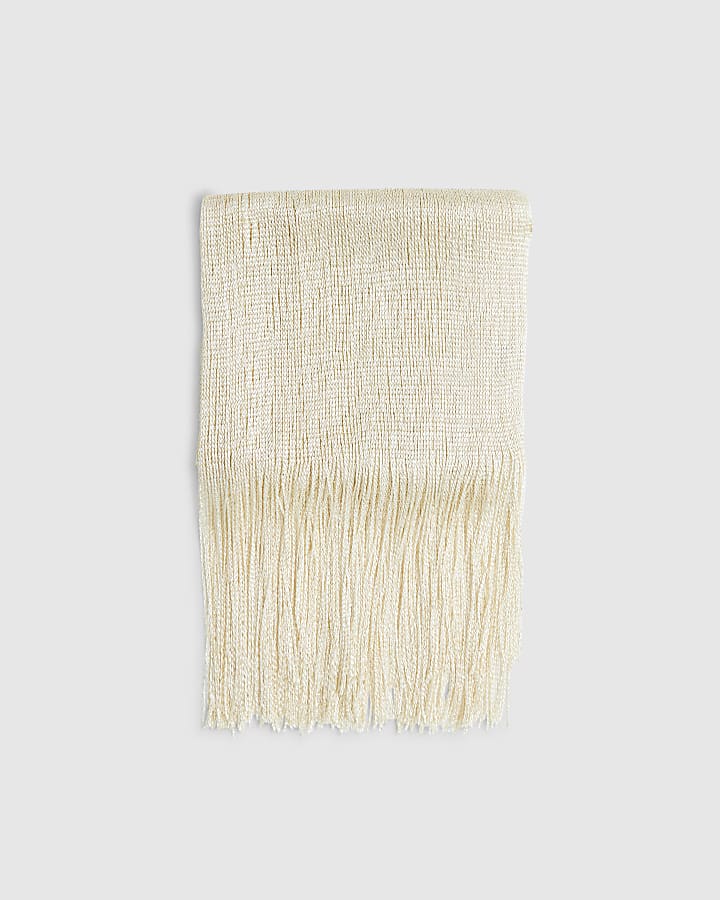 Gold Fringe Scarf