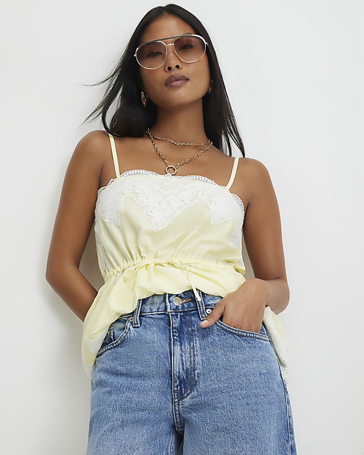 Petite Blue Barrel Leg Jeans