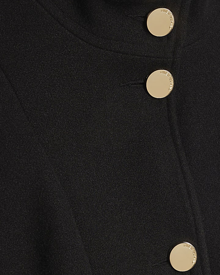 Black Belted Short Coat