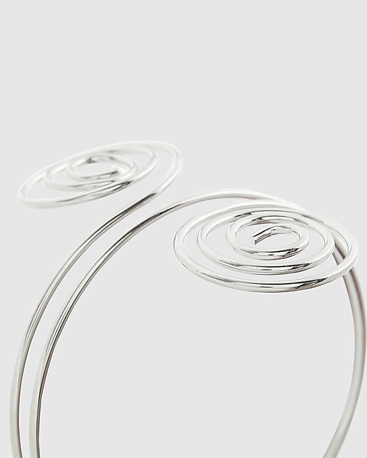Silver Swirl Armcuff
