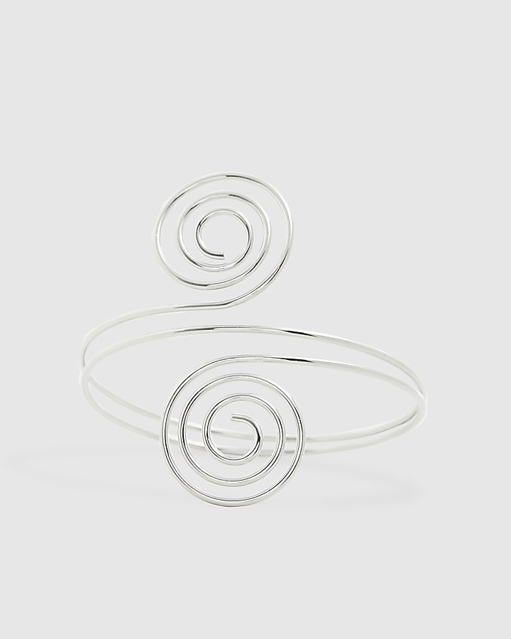 Silver Swirl Armcuff