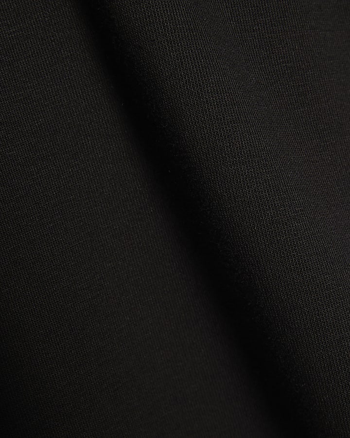 Black Studded Wide Leg Joggers