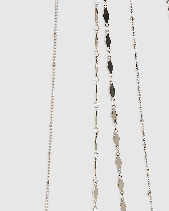 Silver Layered Body Chain