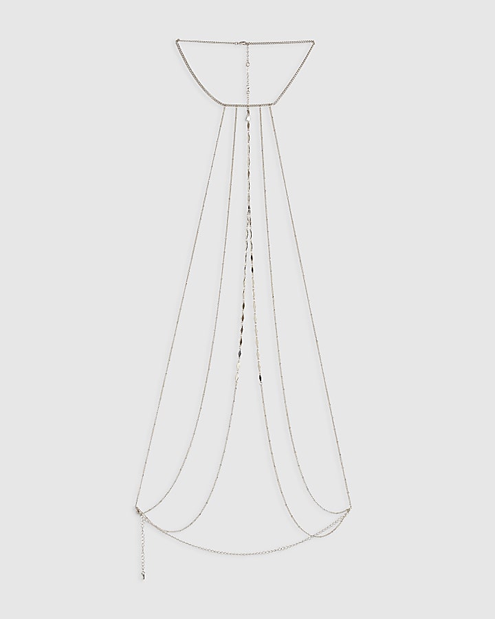 Silver Layered Body Chain