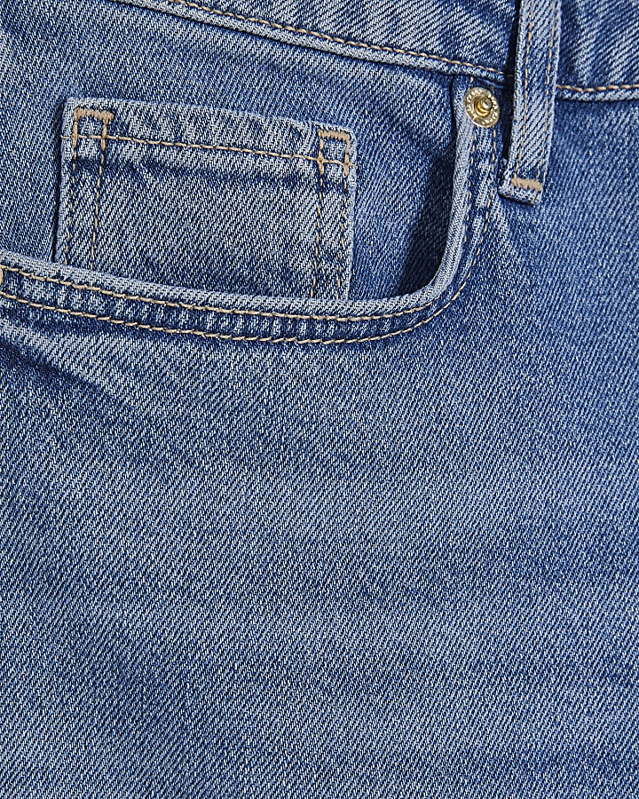 Petite Blue Cropped Flared Jeans