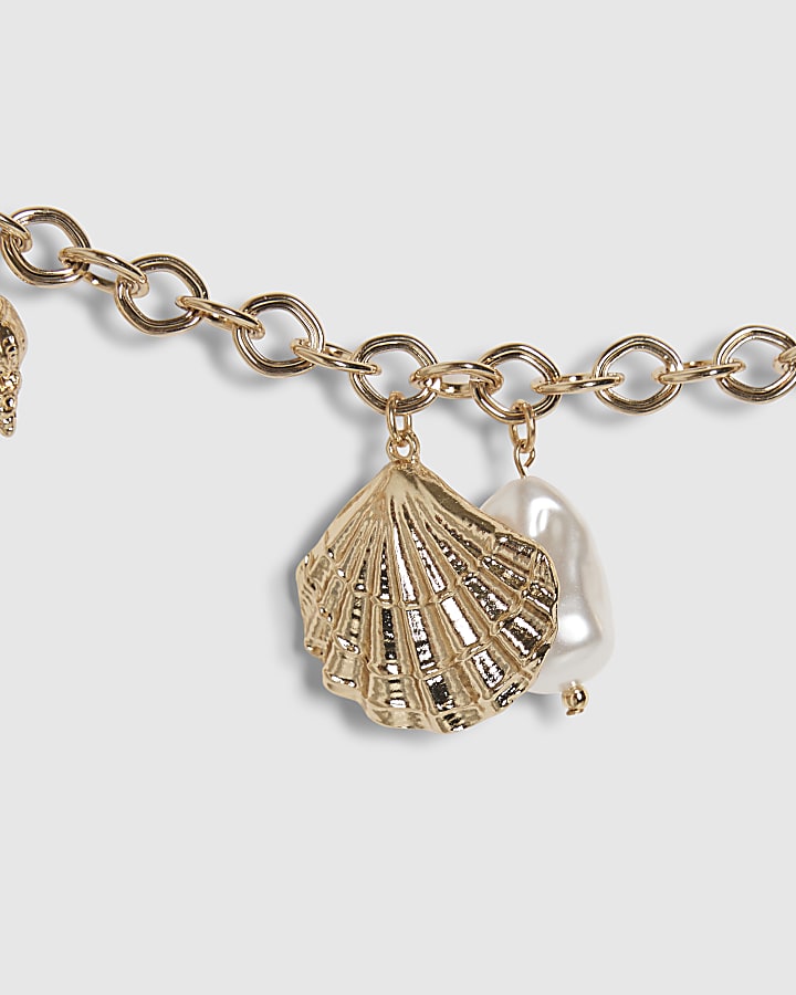 Gold Shell Coin Chain Belt