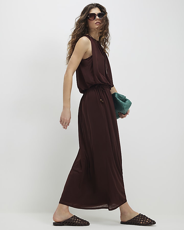 Brown Maxi Skirt