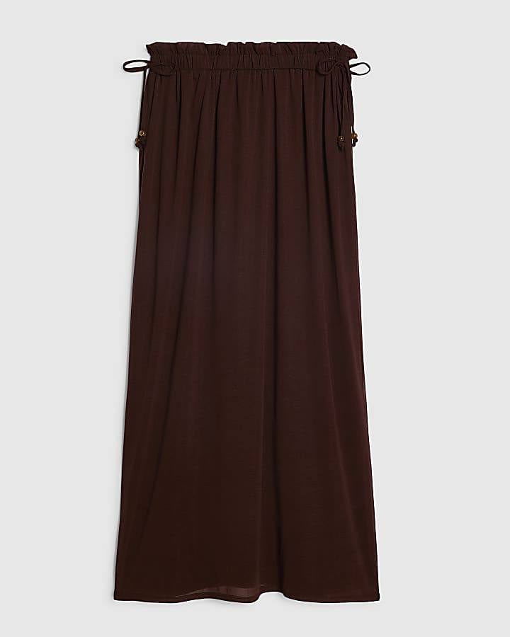 Brown Maxi Skirt