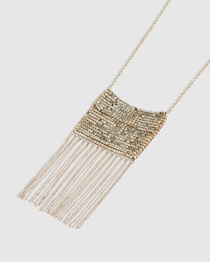Gold Pouch Necklace