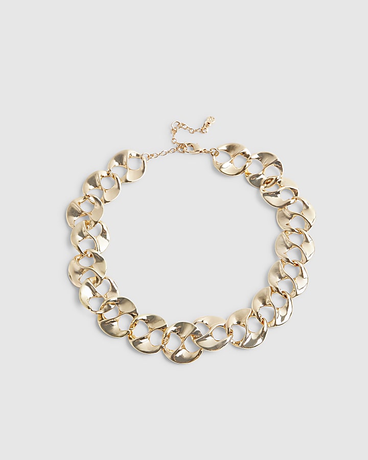 Gold Chain Link Necklace