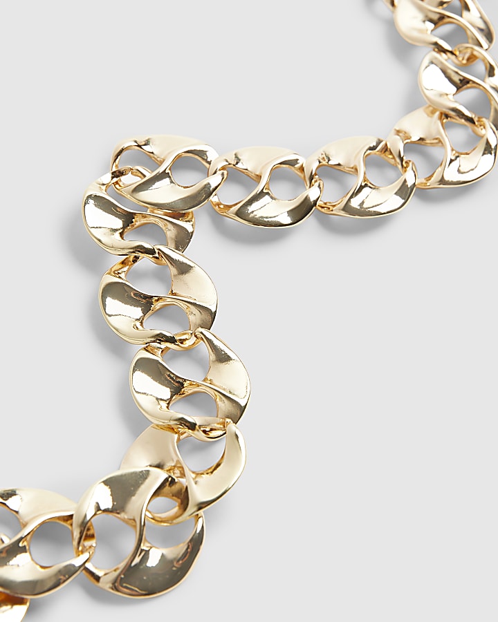 Gold Chain Link Necklace