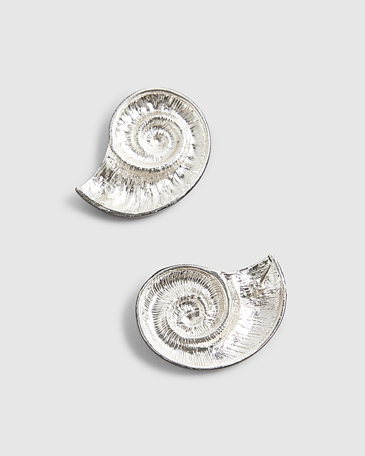 Black Ammonite Shell Earrings