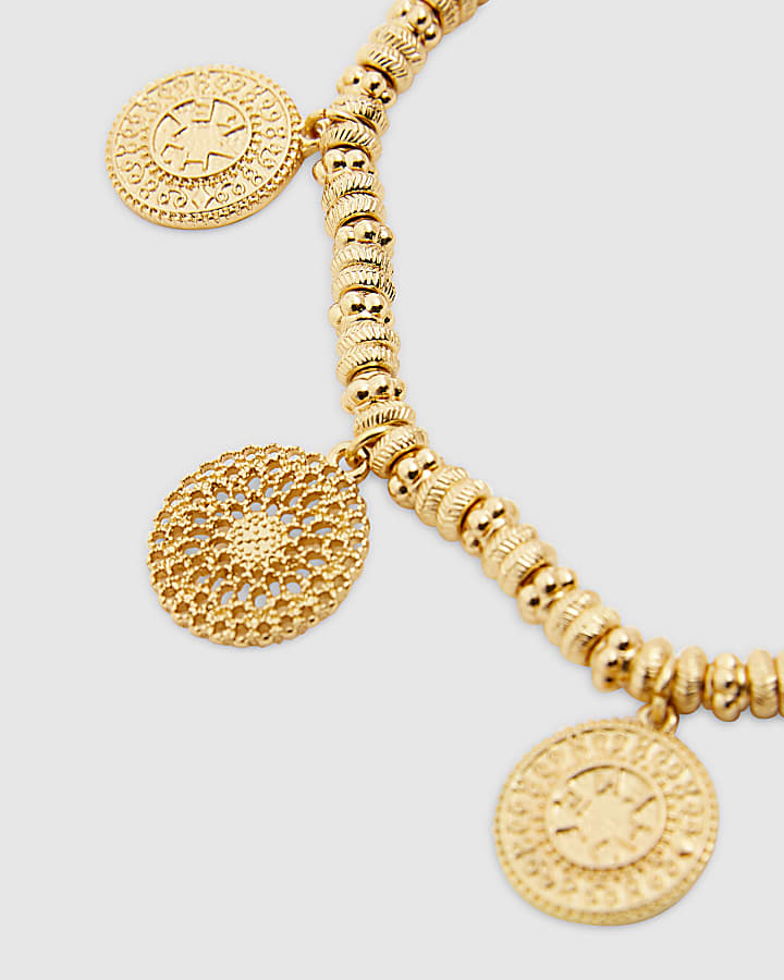 Gold Coin Stretch Anklet