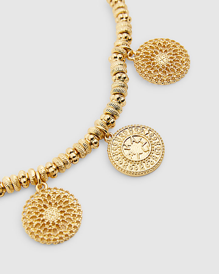 Gold Coin Stretch Anklet
