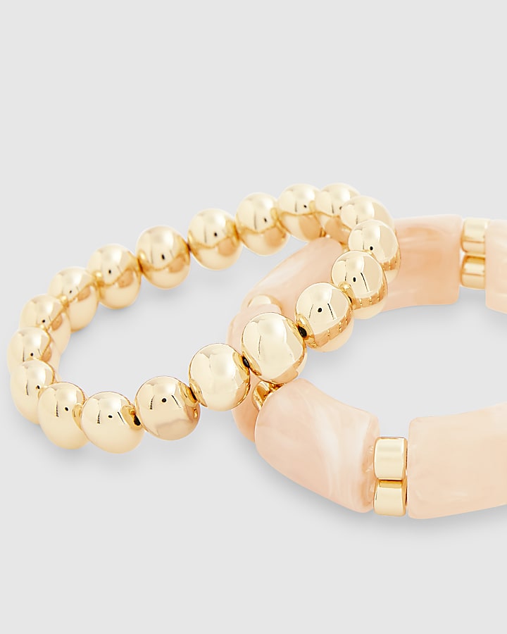 Pink Stretch Bangle Multi Pack