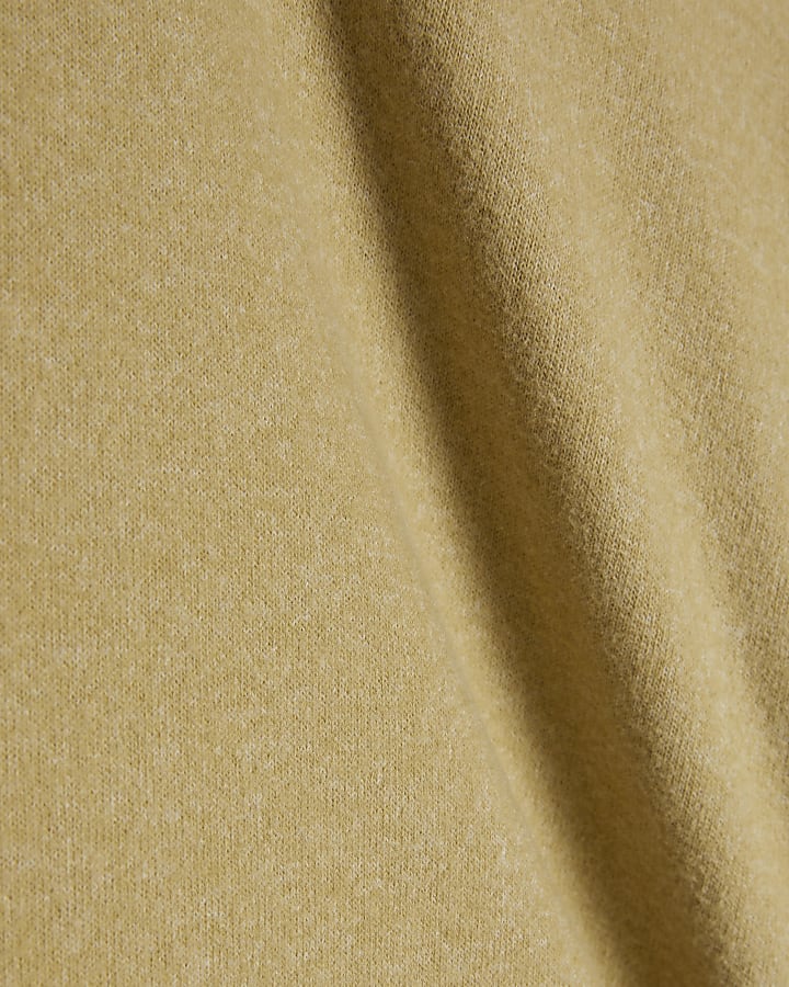 Petite Green Whipstitch Cosy Sweatshirt