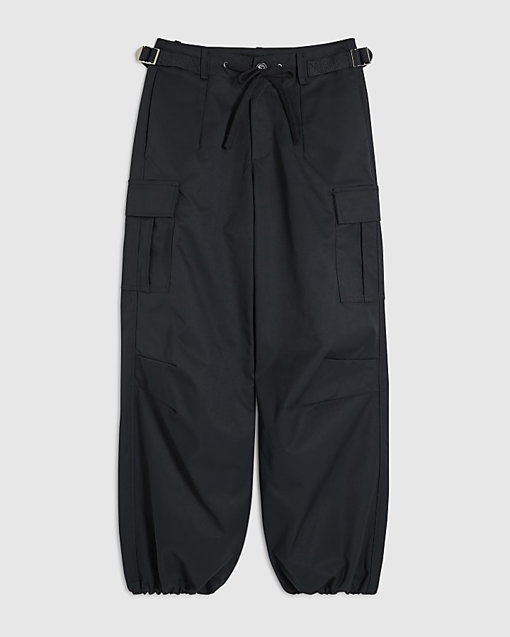 Navy Multi Pocket Utility Cargo Trousers