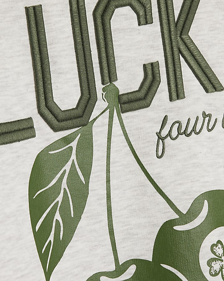 Grey Lucky Clover Sweatshirt