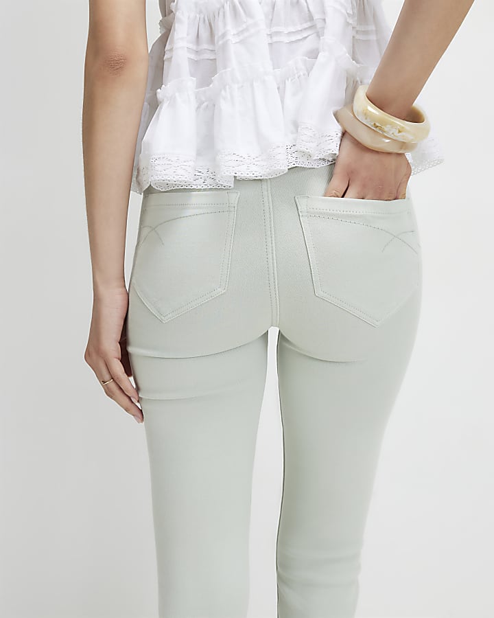 Green Super Skinny Sculpt Jeans
