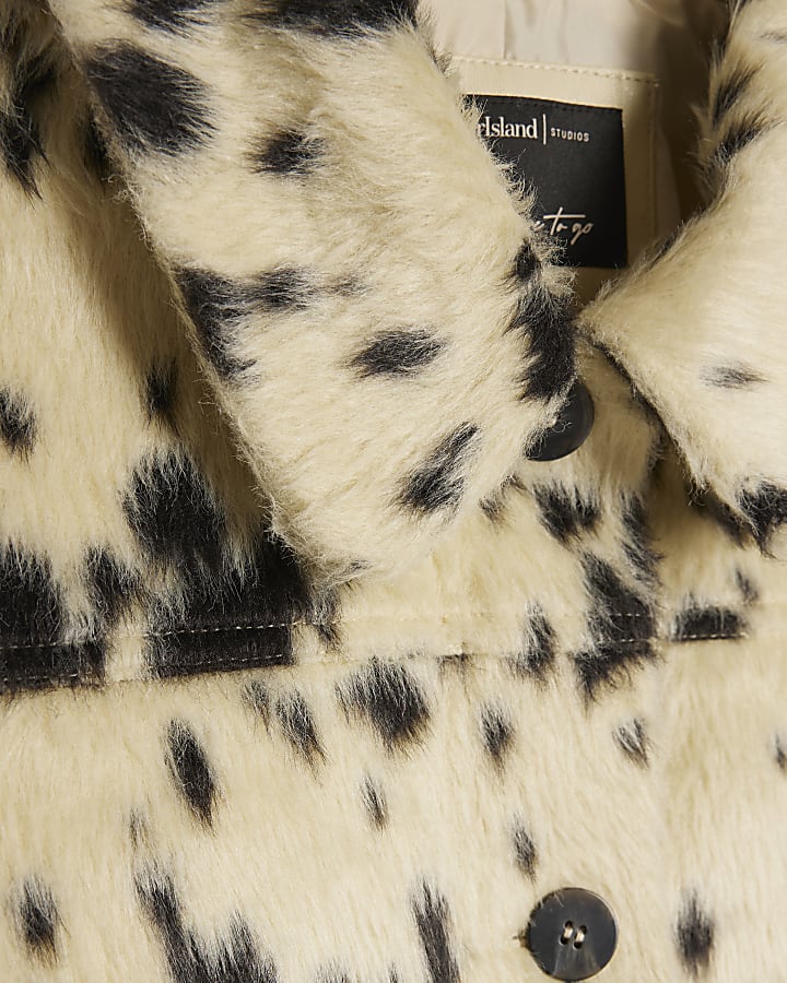 Black Cow Print Jacket