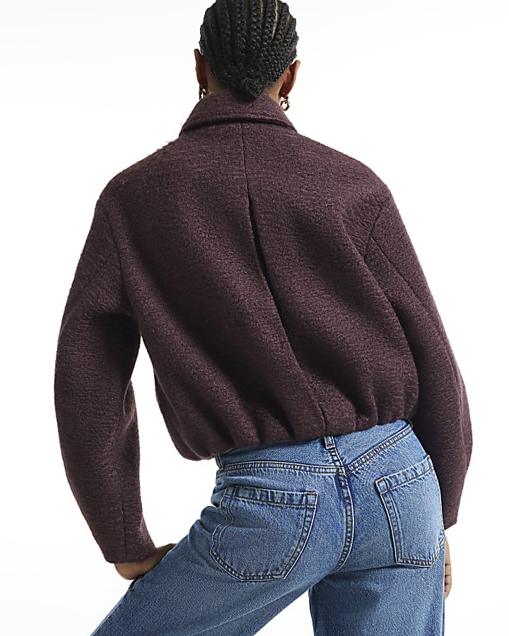 Purple Harrington Jacket