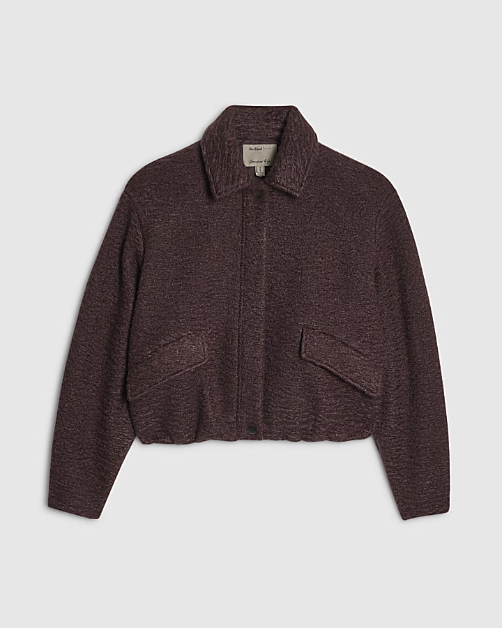 Purple Harrington Jacket