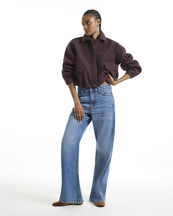 Purple Harrington Jacket