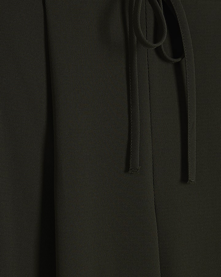 Green Smart Wide Leg Joggers