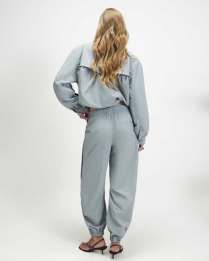 Blue Denim Technical Cuffed Trousers