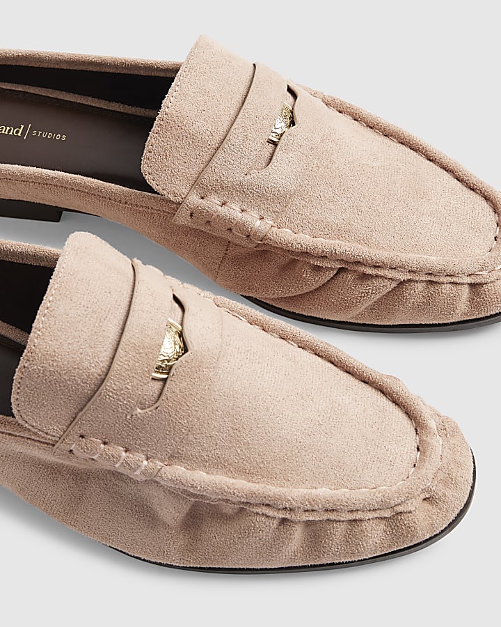 Pink Backless Loafers