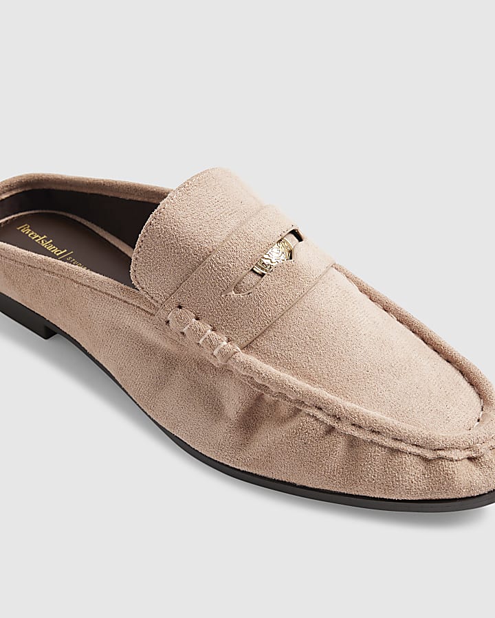 Pink Backless Loafers