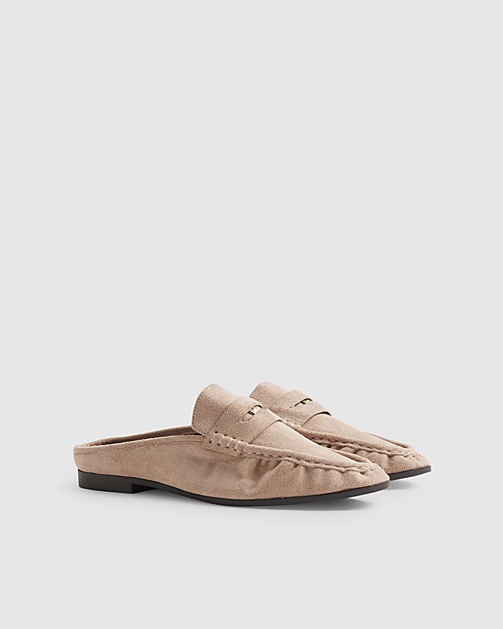 Pink Backless Loafers