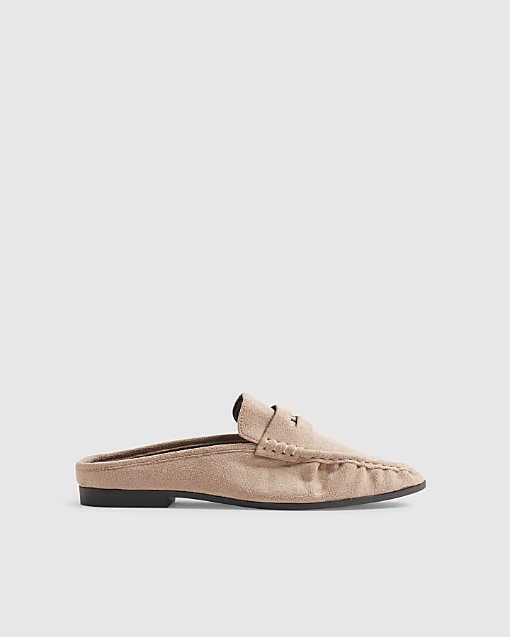 Pink Backless Loafers