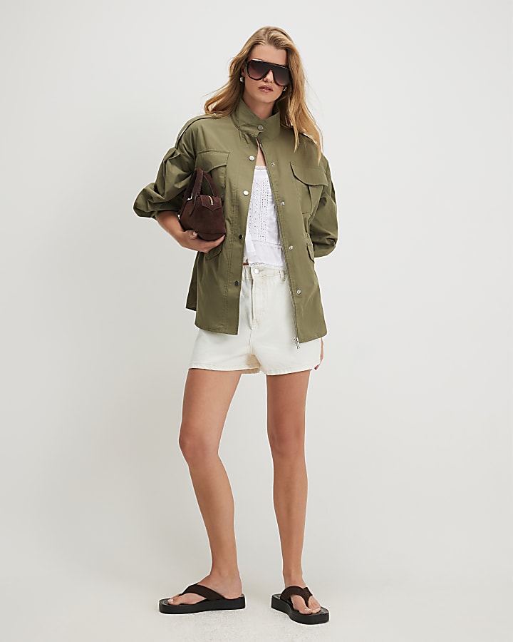 Khaki Femme Utility Jacket