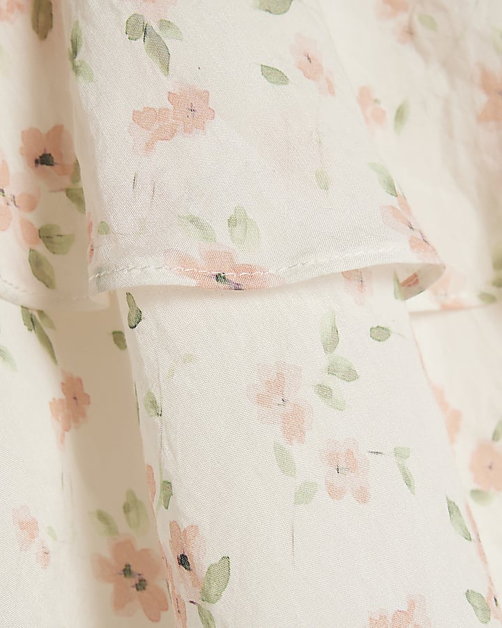 Pink Floral Rara Mini Skirt