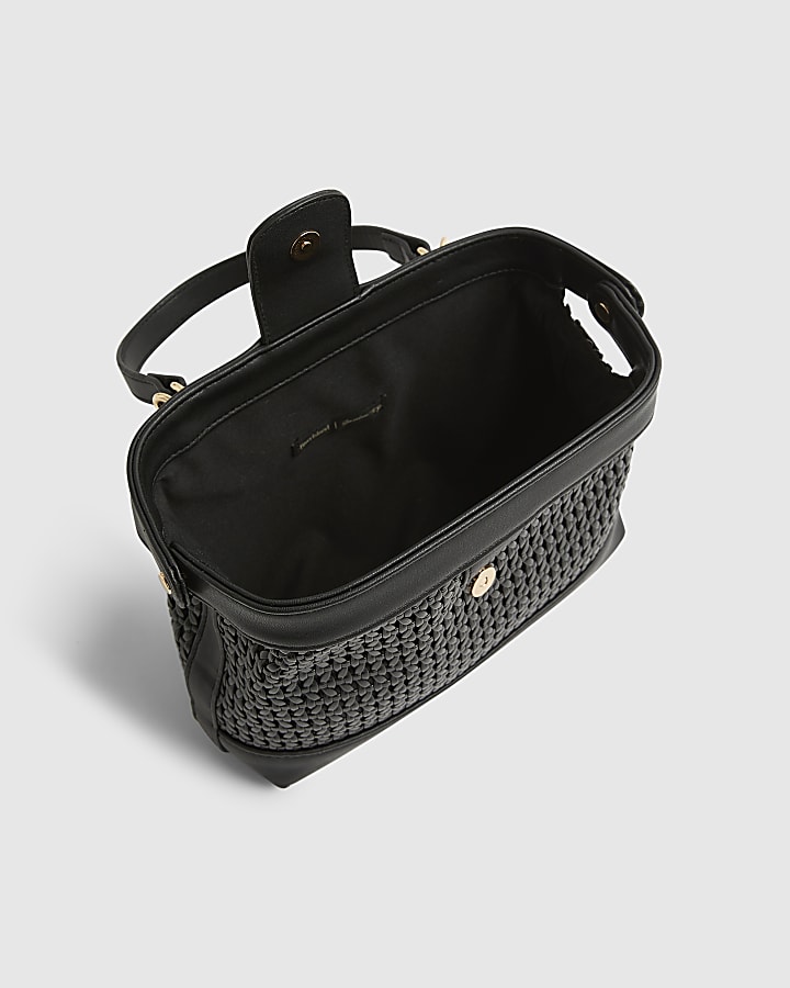 Black Open Weave Doctor Bag