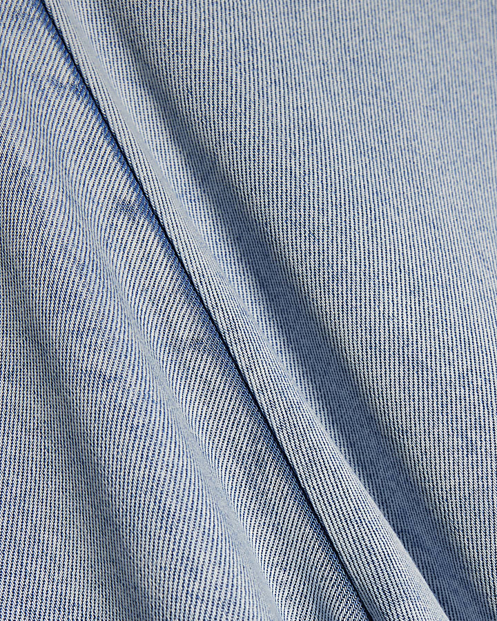 Blue Denim Balloon Leg Trousers