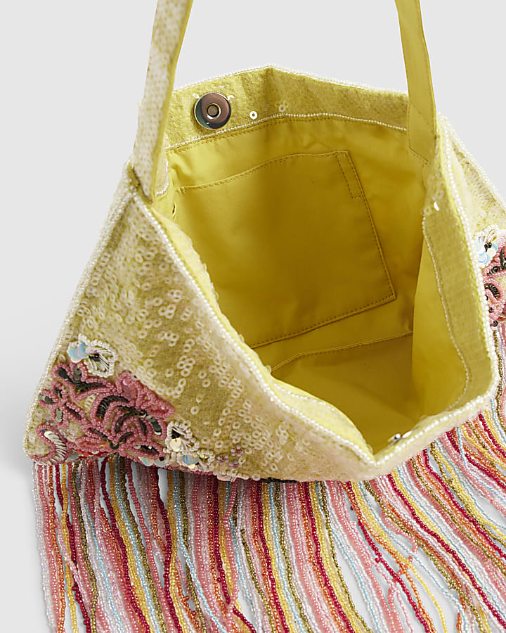 Green Sequin Shoulder Bag